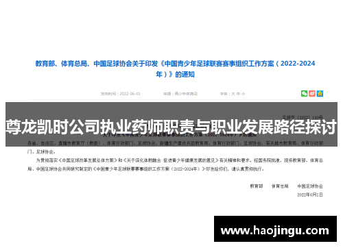 尊龙凯时公司执业药师职责与职业发展路径探讨